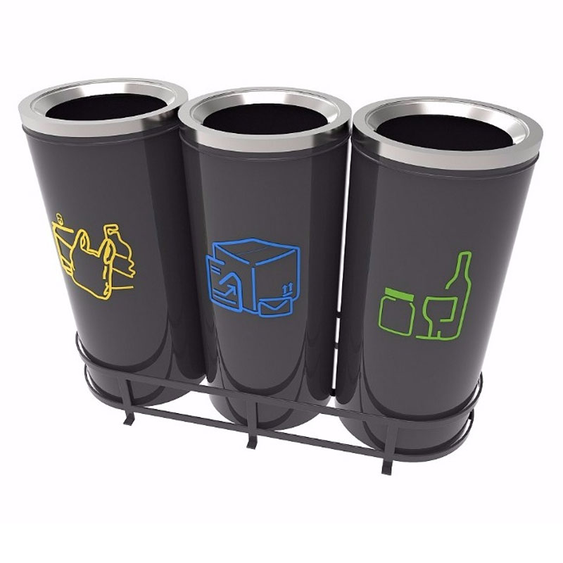 Recycle bin 3 compartments 106B