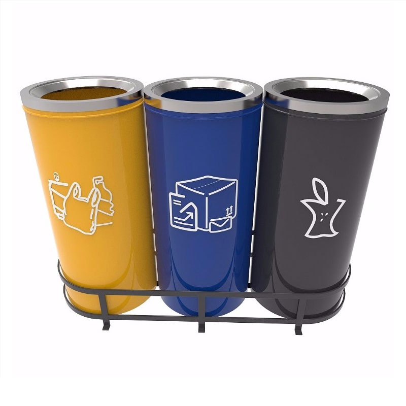 Recycle bin 3 compartments 107B
