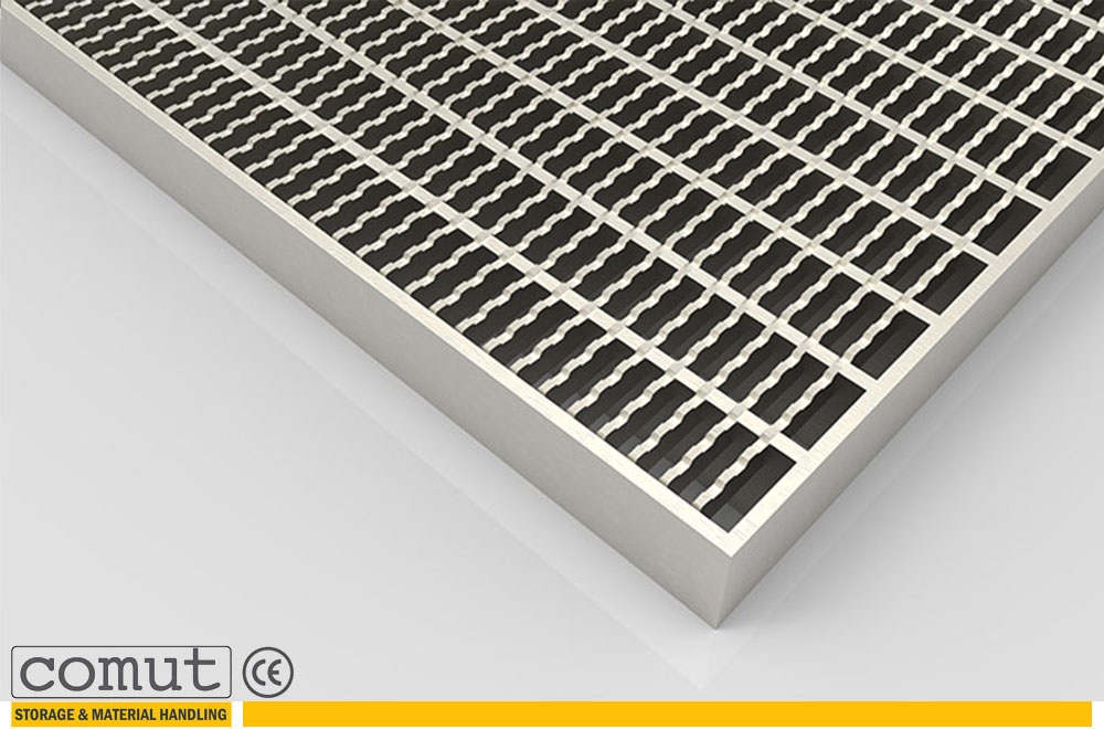 Platform Grating Serrated with square