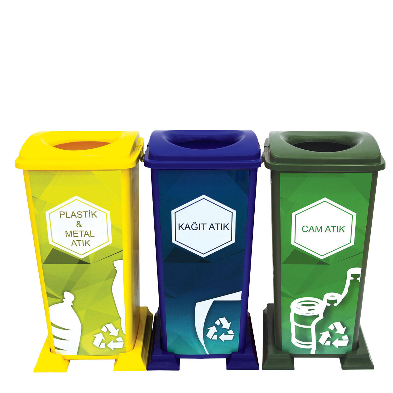 Recycle bin 3 compartments