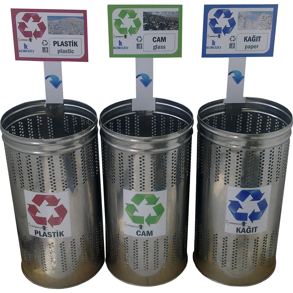 Recycle Bin 3 pieces for airport
